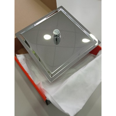 Soffione quadro inox 25x25